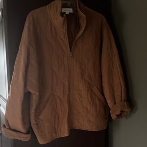 Never Worn - Wishlist Quilted Camel Jacket